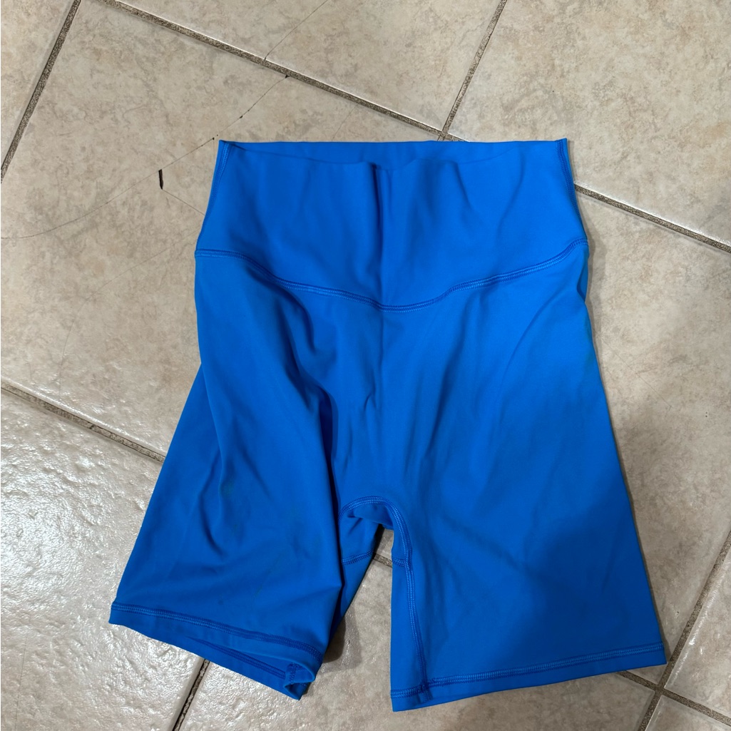 Womens Electric Blue Bike Shorts